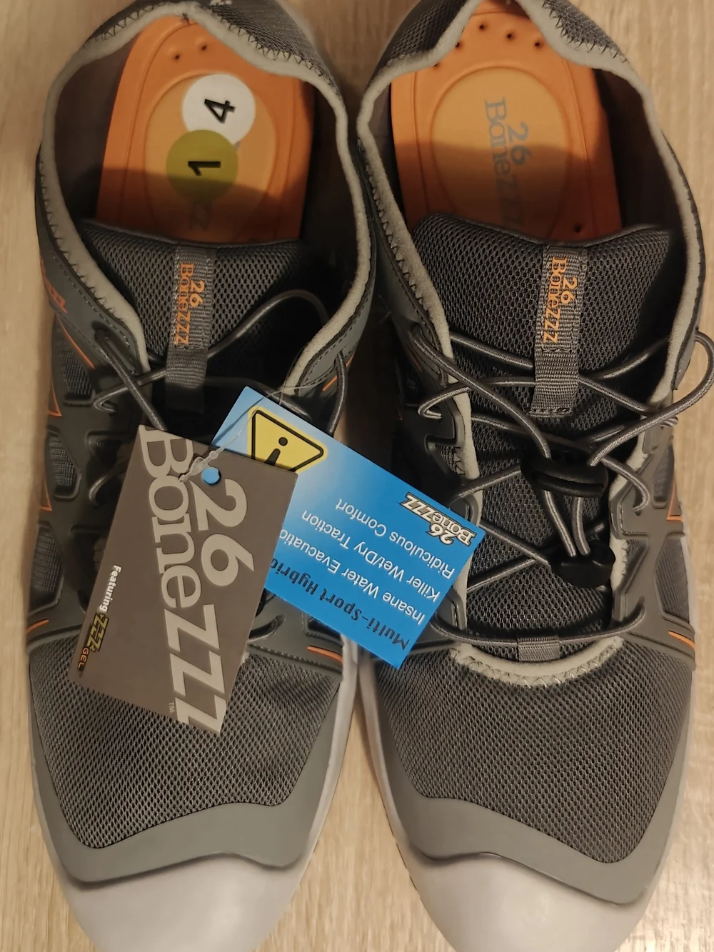 Flozzz HydroPro Water Shoes Men's Size 14 Black Aqua Beach Swim Shoes